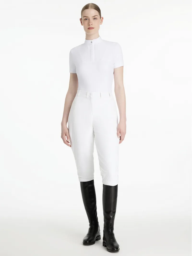 LeMieux Ladies Darcey Competition Waterproof 3/4 Over Breeches White-4