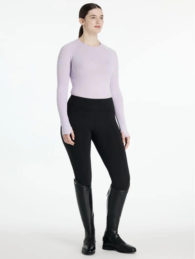 LeMieux Ladies Britney Seamless Long Sleeve Top Lilac-3