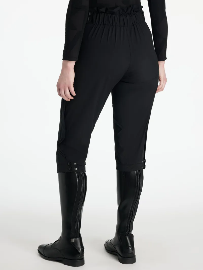 LeMieux Ladies Darcey Competition Waterproof 3/4 Over-Breeches in Black-1