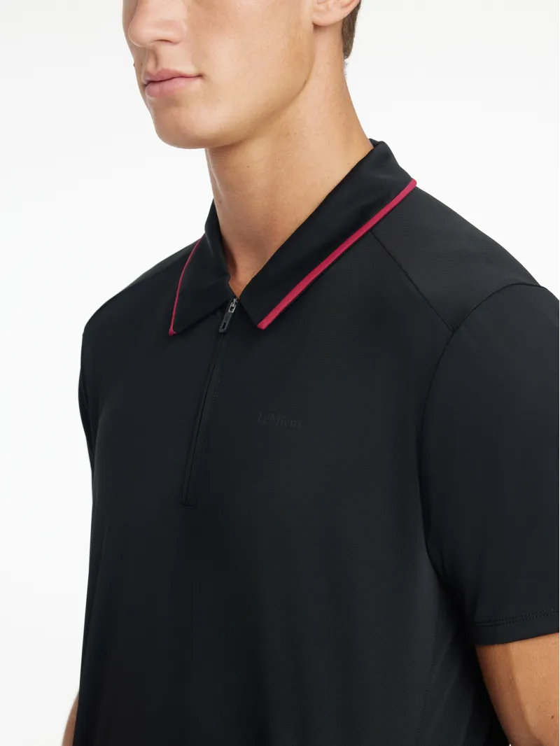 LeMieux Mens Performance Polo Black-2
