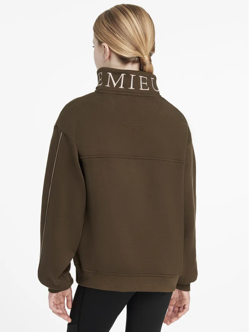 LeMieux Young Rider Kate Quarter Zip Sweater Alpine-1