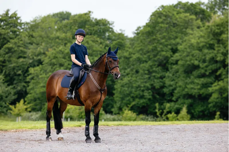 LeMieux Cotton Close Contact Square Navy-2