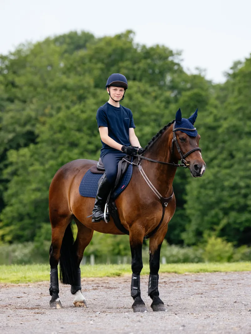 LeMieux Cotton Close Contact Square Navy-3