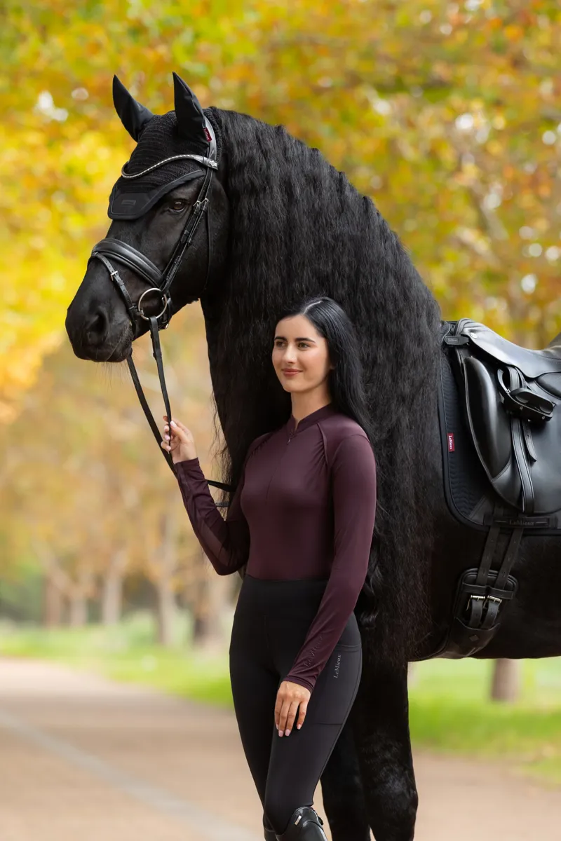 LeMieux Womens Heyden Lightweight Base Layer Damson-4