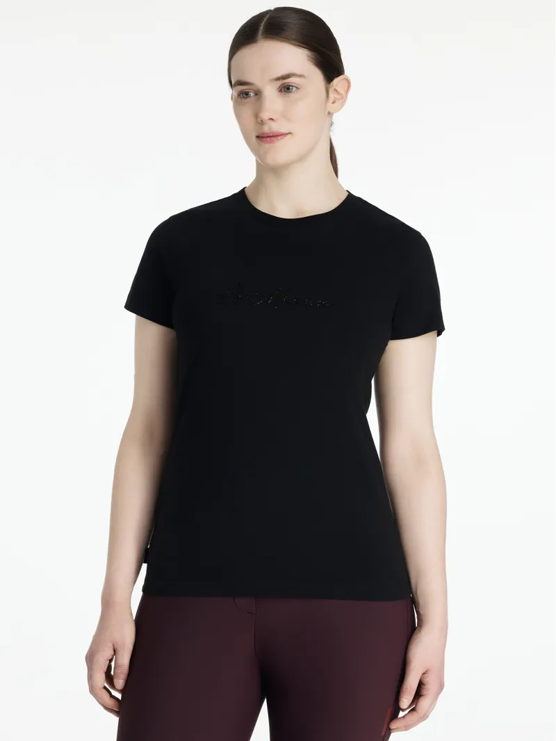 LeMieux Womens Classique Sparkle T-shirt Black