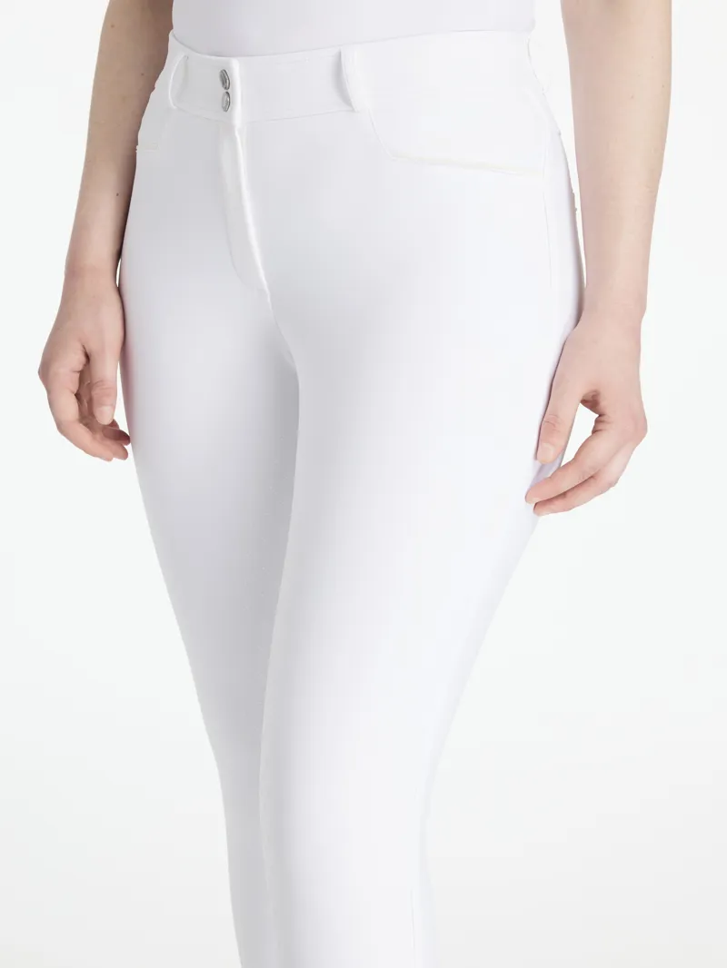LeMieux Womens Isabelle Full Seat Breeches White-2