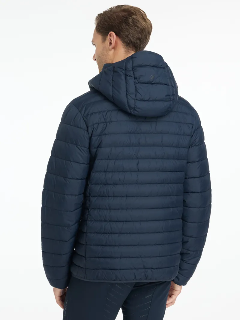 LeMieux Mens Hooded Puffer Jacket Navy-1