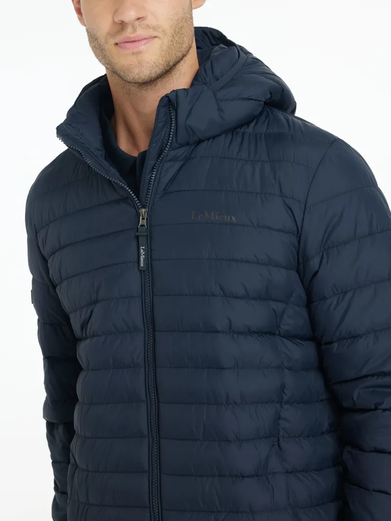 LeMieux Mens Hooded Puffer Jacket Navy-2