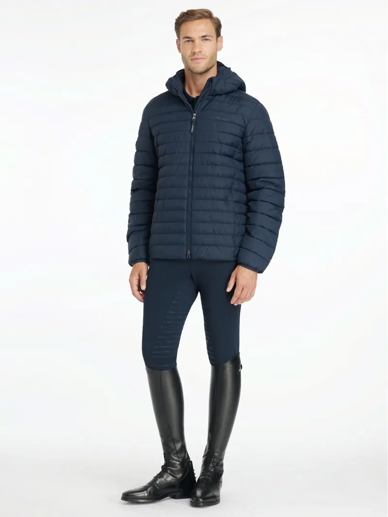 LeMieux Mens Hooded Puffer Jacket Navy-3