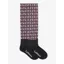 LeMieux Ladies Footsie Socks Llamas Damson