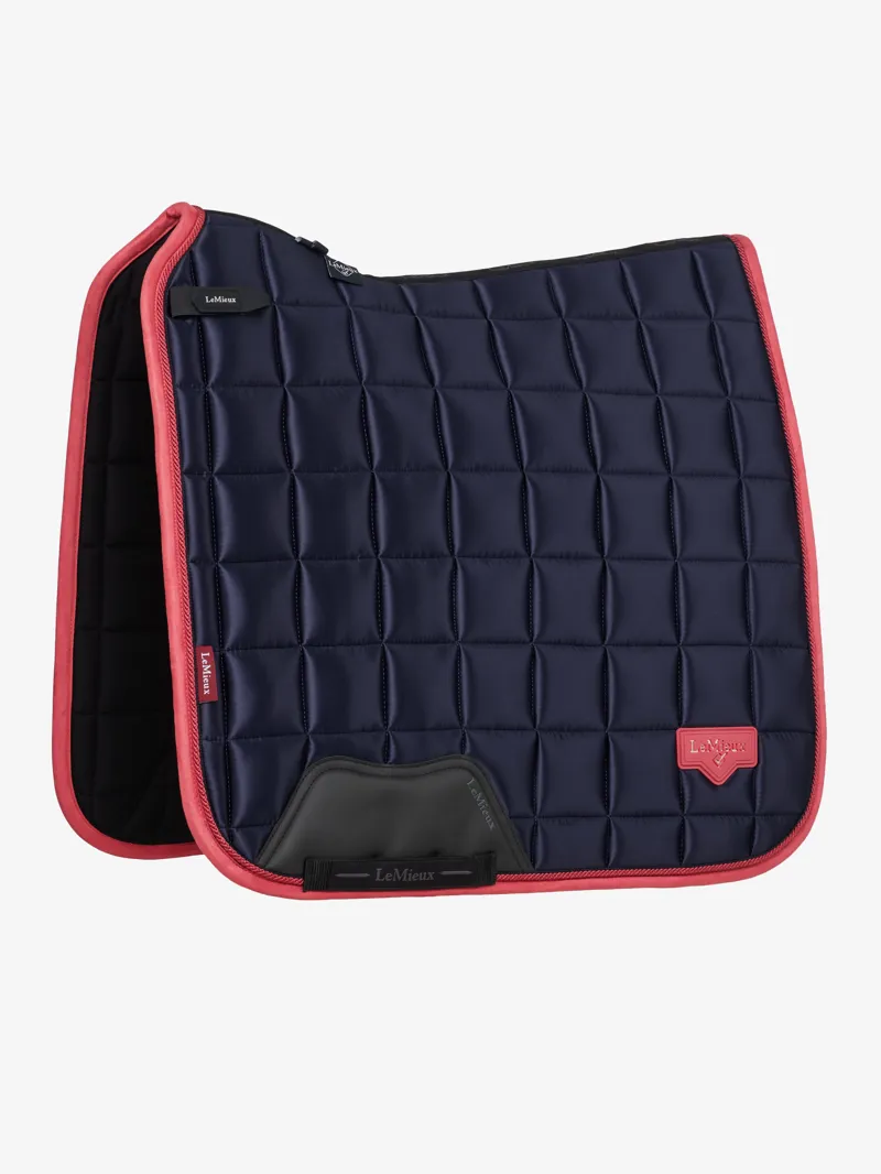 LeMieux Loire Classic Dressage Square Navy/Cranberry