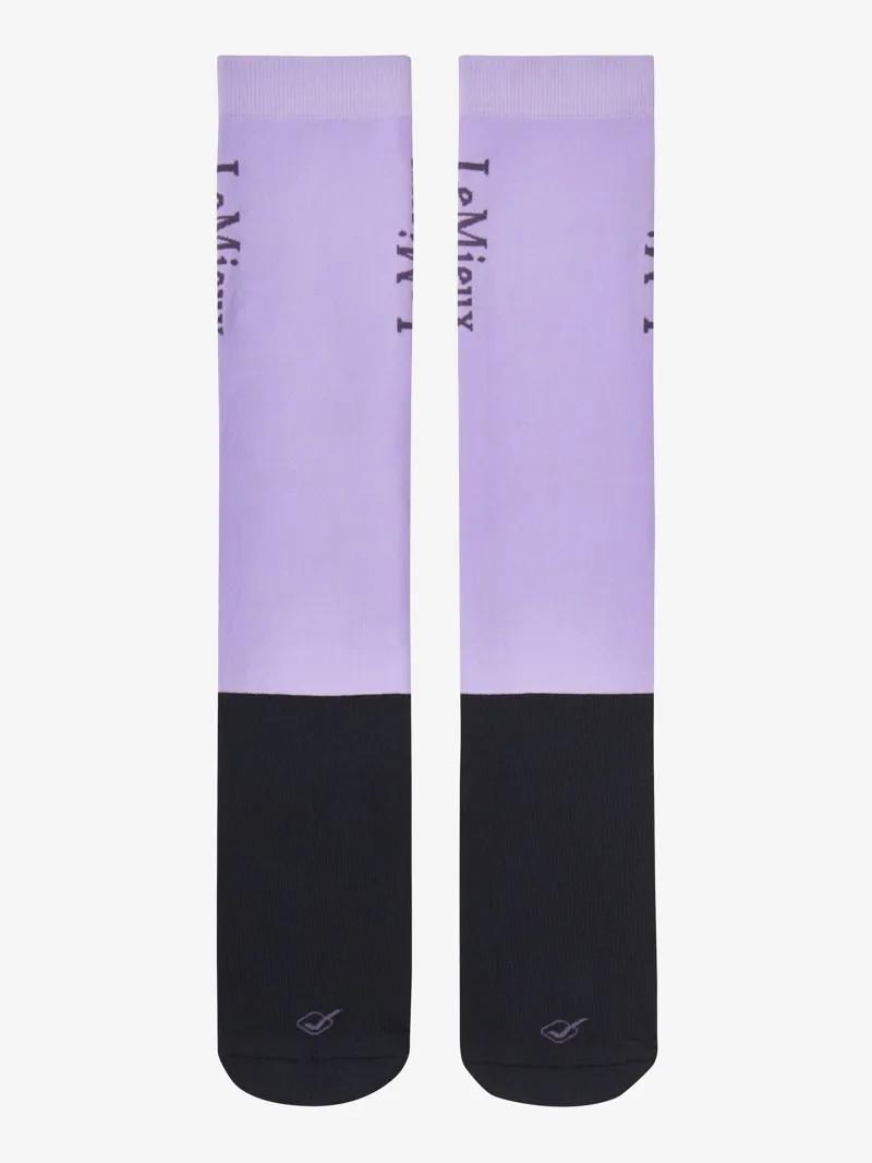 LeMieux Ladies Competition Socks 2 Pack Lilac