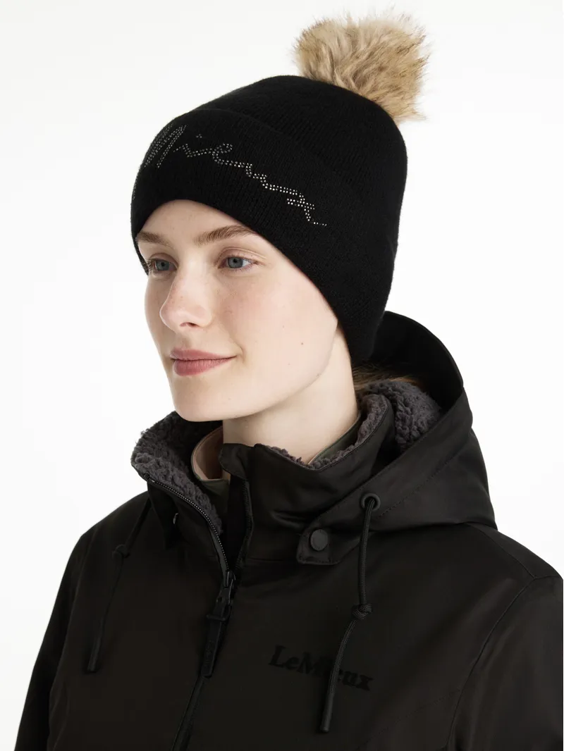 LeMieux Sparkle Beanie Black-1
