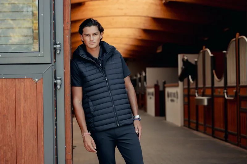 LeMieux Mens Hooded Puffer Gilet Navy-5