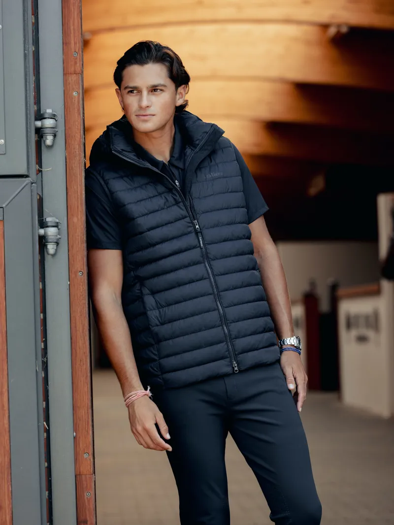 LeMieux Mens Hooded Puffer Gilet Navy-4