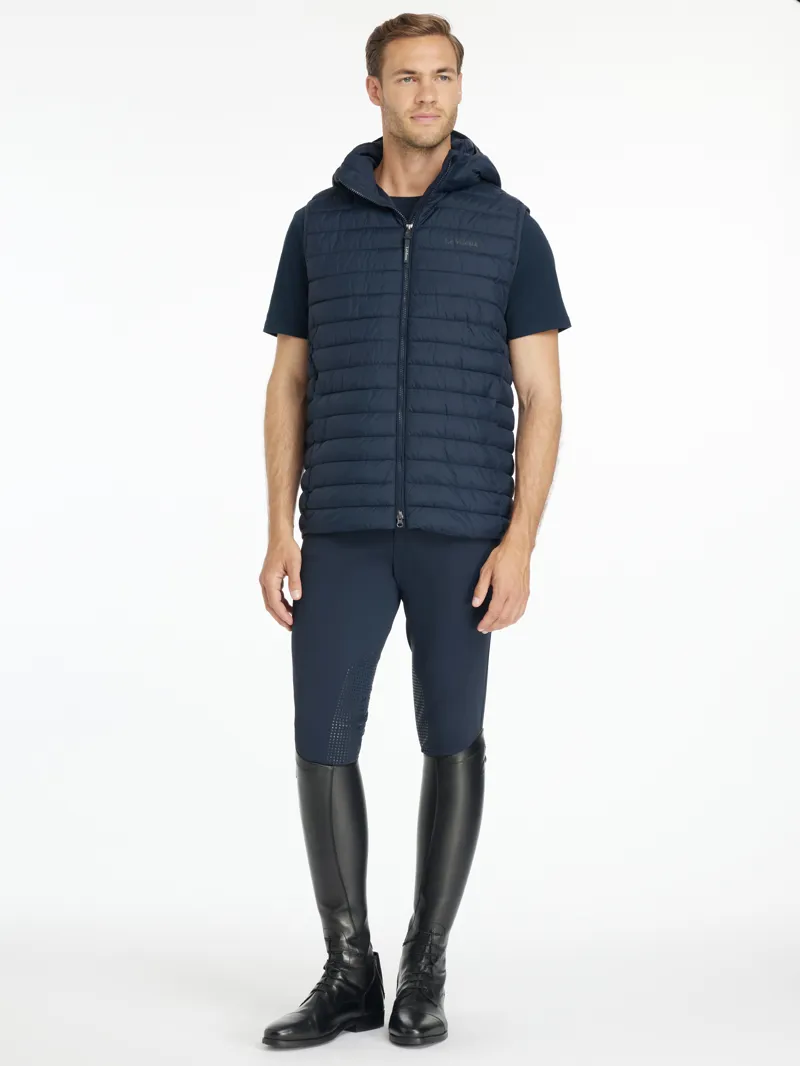 LeMieux Mens Hooded Puffer Gilet Navy-3