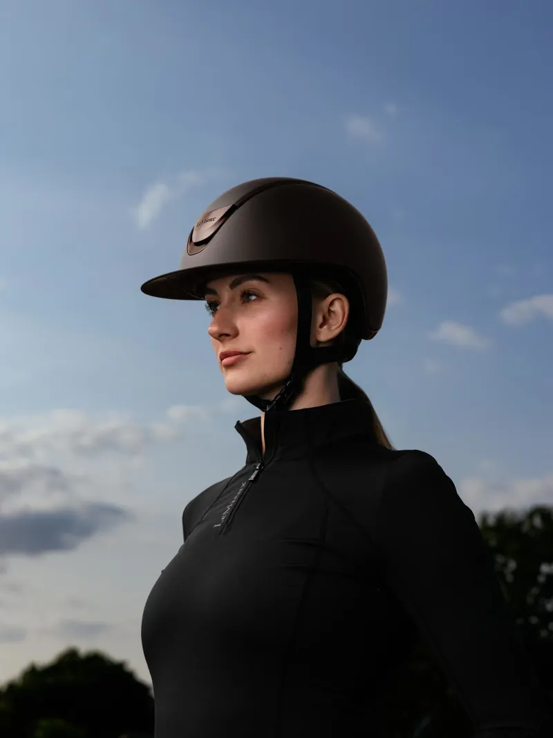  LeMieux Verv Competition Helmet Matte Brown-5