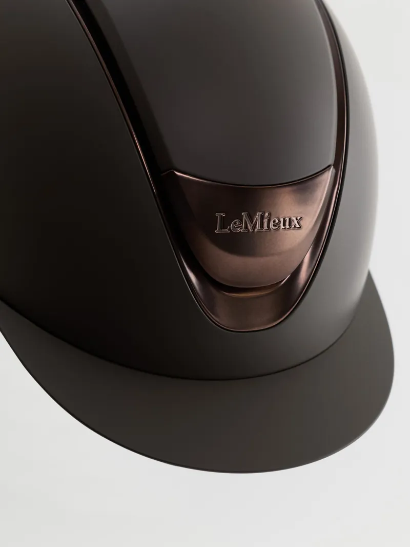  LeMieux Verv Competition Helmet Matte Brown-2