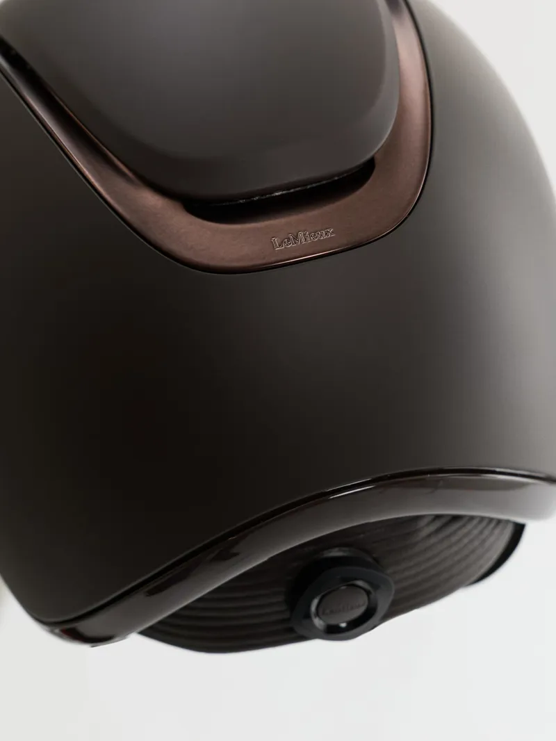  LeMieux Verv Competition Helmet Matte Brown-4