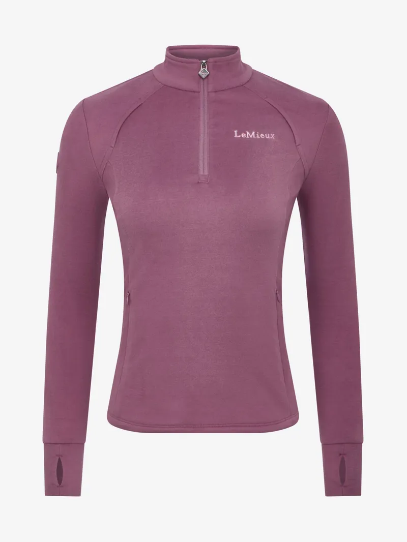 LeMieux Frances Quarter Zip Fleece in Mallow 