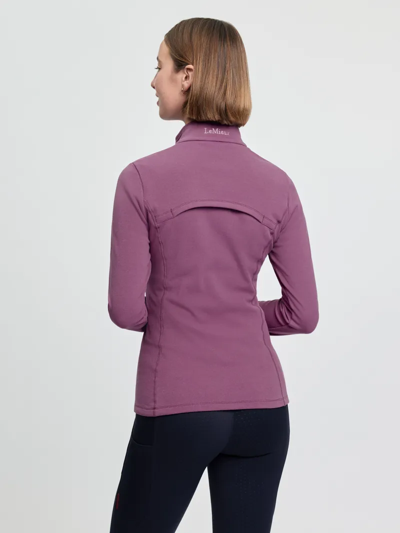 LeMieux Frances Quarter Zip Fleece in Mallow -4
