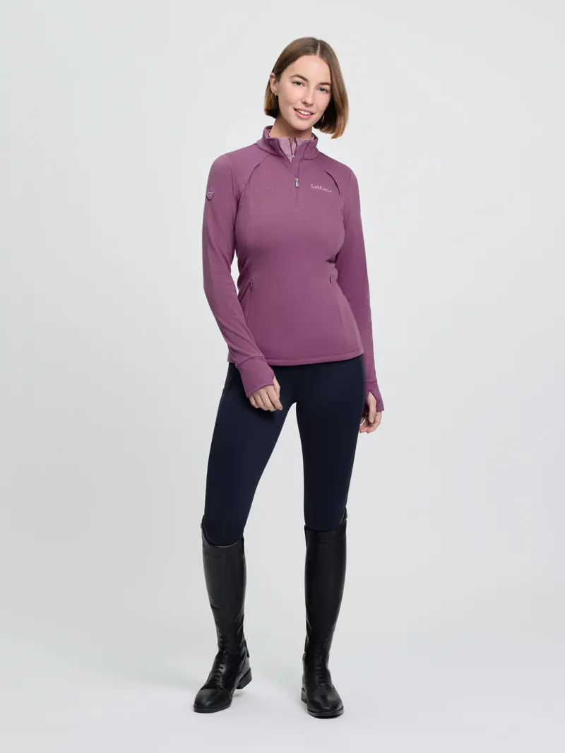 LeMieux Frances Quarter Zip Fleece in Mallow -3