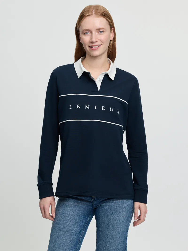LeMieux Rochelle Rugby Shirt in Navy-1