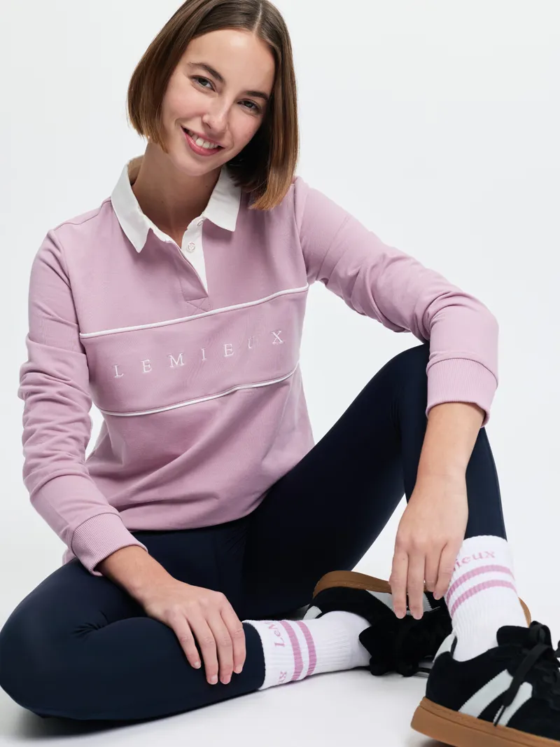 LeMieux Rochelle Rugby Shirt in Fondant-5