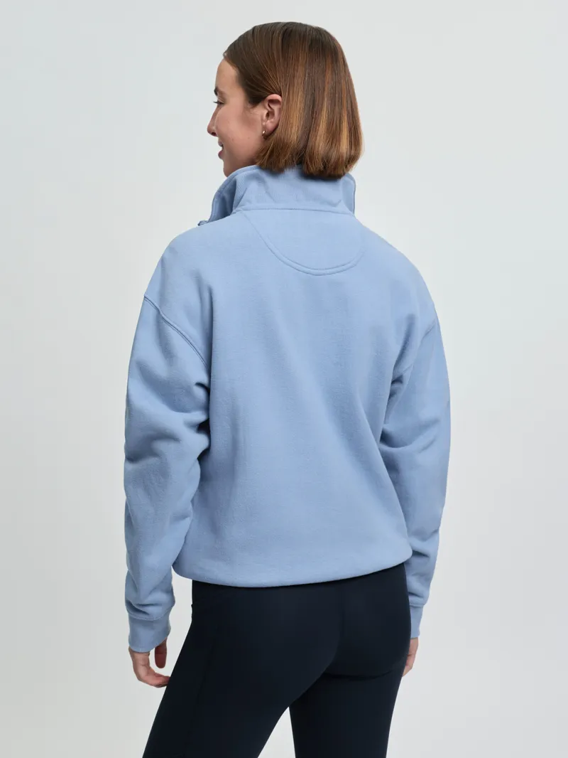 LeMieux Kelsie Quarter Neck Sweat in Powder Blue-2