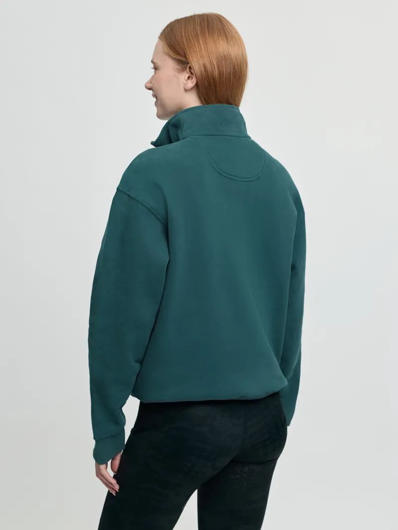 LeMieux Kelsie Quarter Neck Sweat in Jungle-2