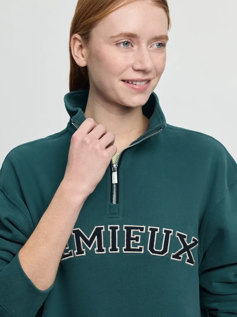 LeMieux Kelsie Quarter Neck Sweat in Jungle-3