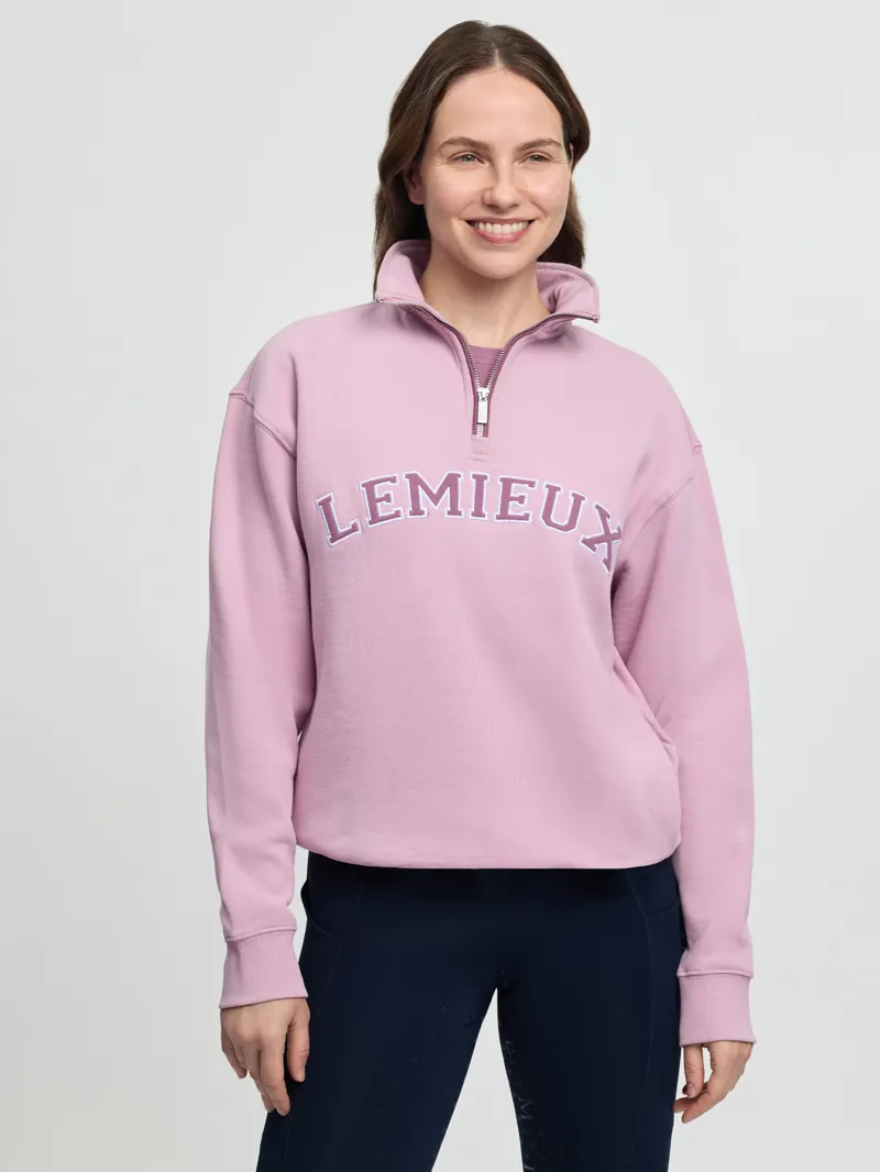LeMieux Kelsie Quarter Neck Sweat in Fondant-1