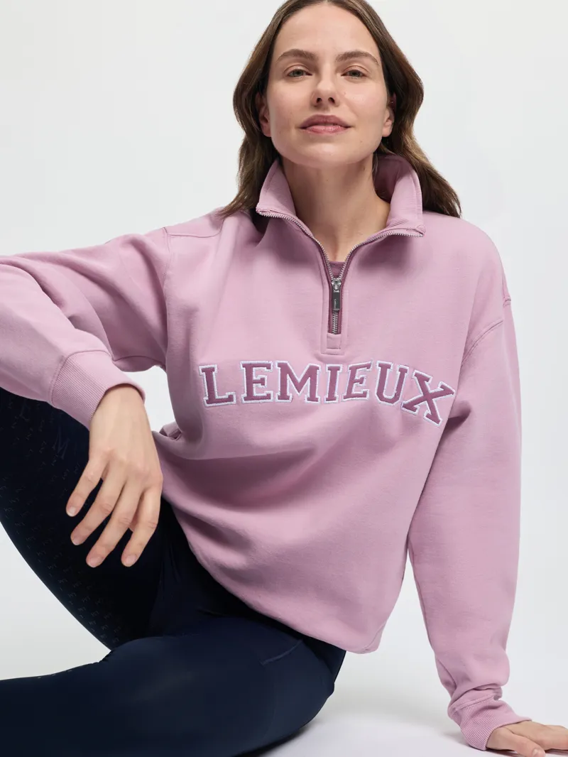 LeMieux Kelsie Quarter Neck Sweat in Fondant-3