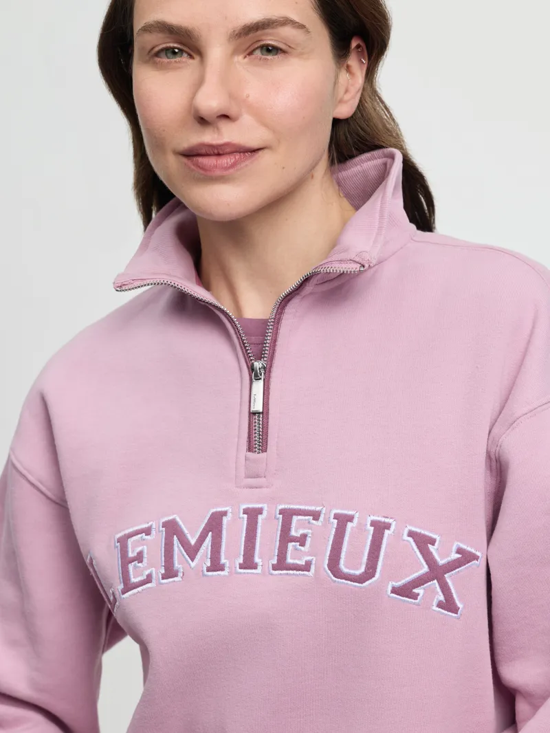 LeMieux Kelsie Quarter Neck Sweat in Fondant-4