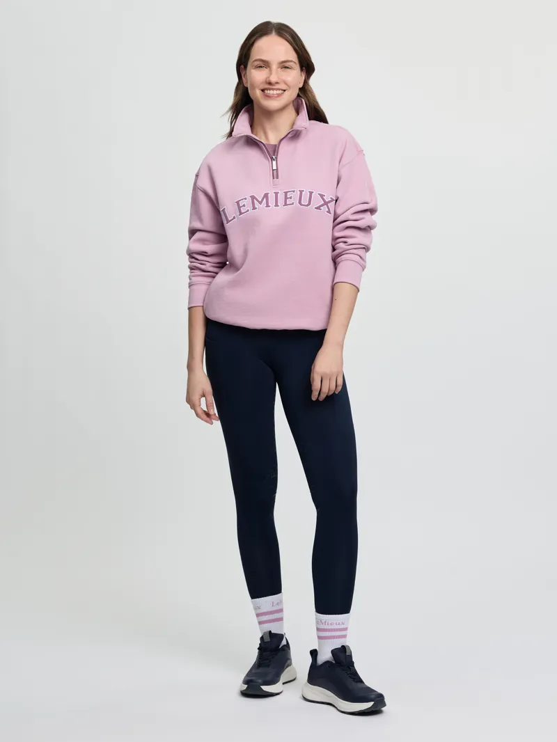 LeMieux Kelsie Quarter Neck Sweat in Fondant-5