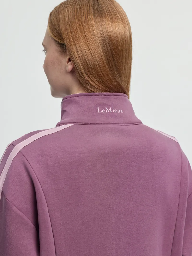 LeMieux Connie Half Zip Sweatshirt in Mallow-4