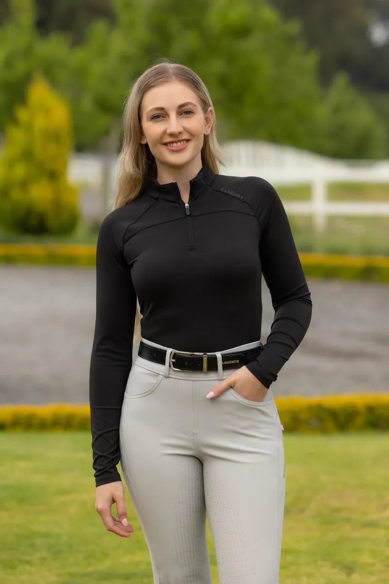 LeMieux Airflow Long Sleeve Base Layer in Black-6