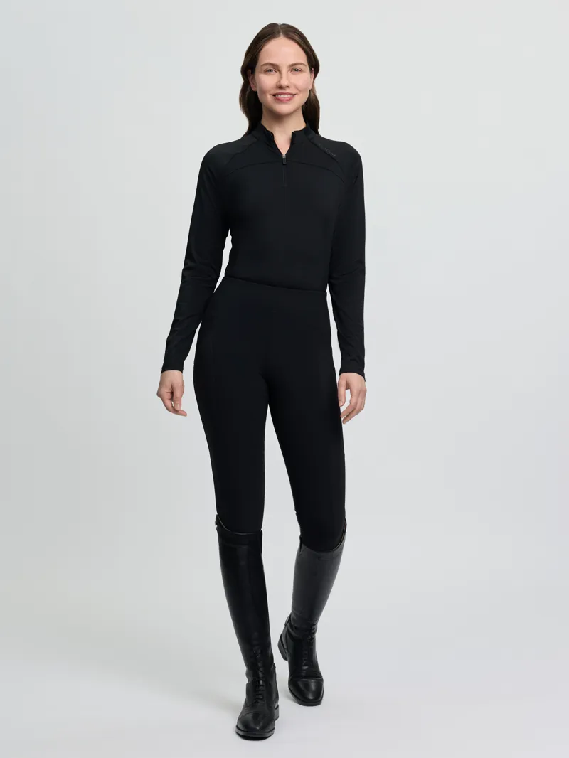 LeMieux Airflow Long Sleeve Base Layer in Black-4