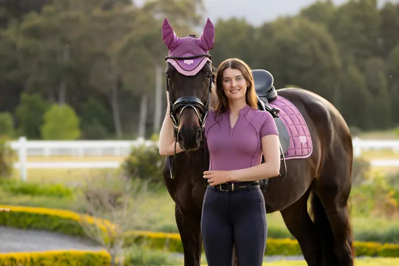 LeMieux Lisa Mesh Base Layer in Mallow-5