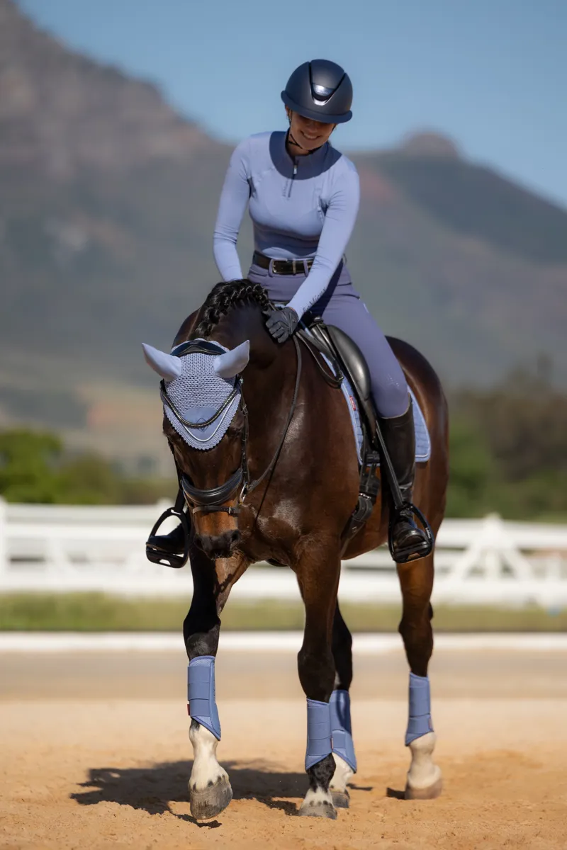 LeMieux Classic Fly Hood Powder Blue-2