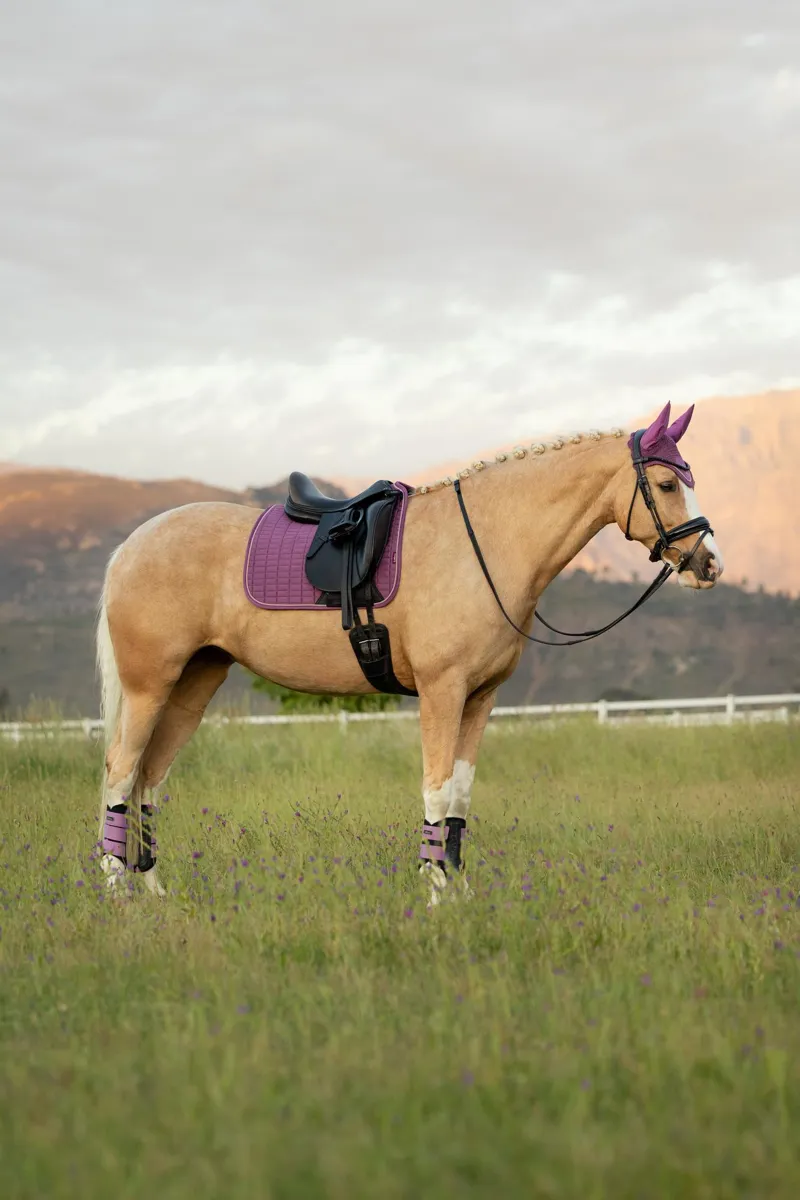 LeMieux Suede Dressage Square in Mallow-4
