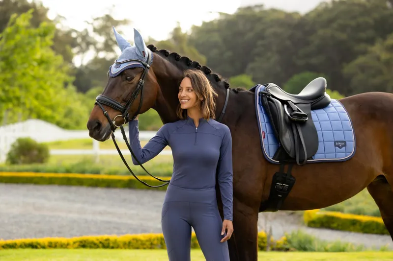 LeMieux Loire Classic Dressage Square in Powder Blue-3