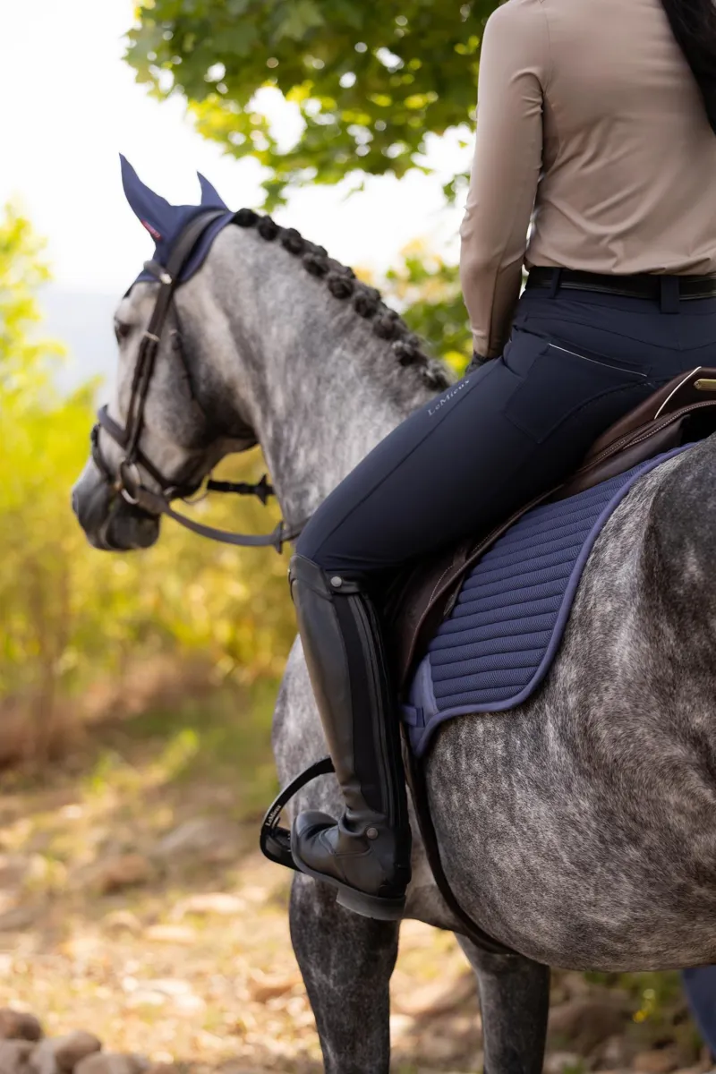 LeMieux Air-Tek Mesh Close Contact Square in Shadow-3