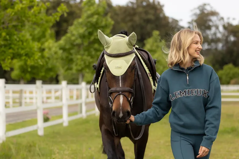 LeMieux Air-Tek Mesh Fly Hood in Macaron-2