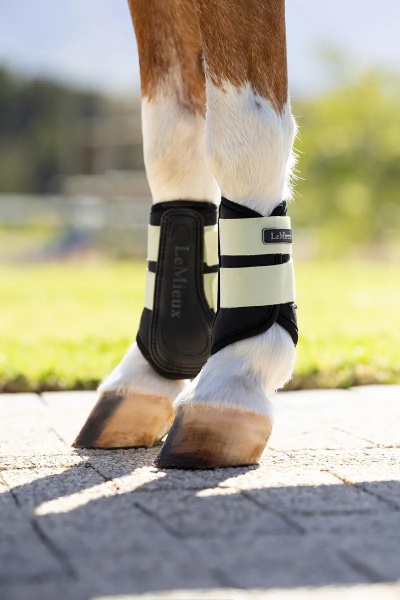 LeMieux Mini Air-Tek Grafter Brushing Boots in Macaron-2