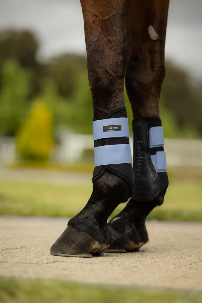 LeMieux Air-Tek Grafter Brushing Boots in Powder Blue-3