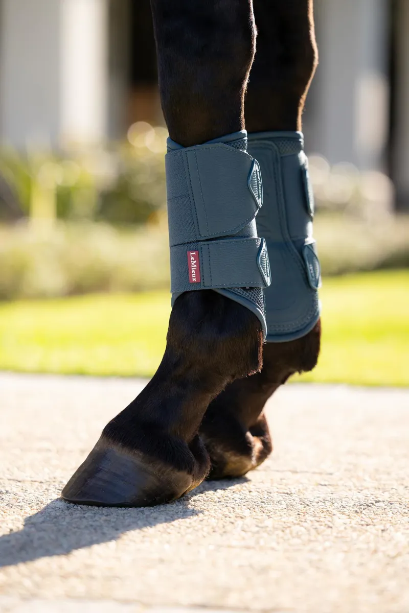 LeMieux Arika Mesh Brushing Boots in Jungle-4