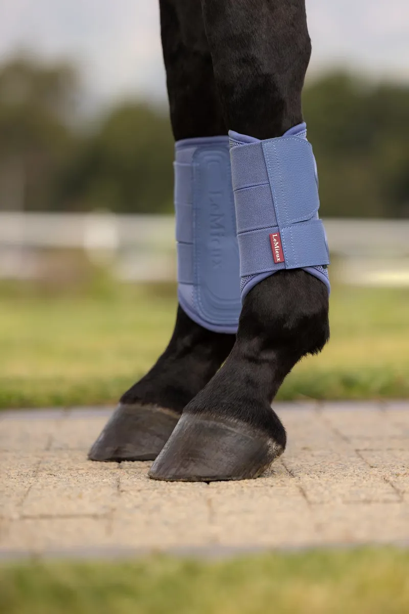 LeMieux Arika Mesh Brushing Boots in Powder Blue-4