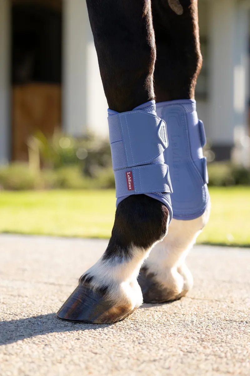 LeMieux Arika Mesh Brushing Boots in Powder Blue-5