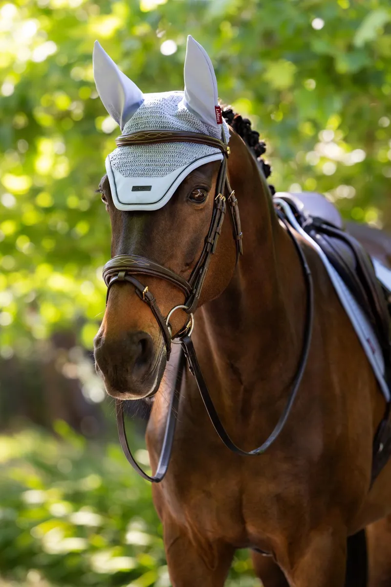 LeMieux Essence Acoustic Fly Hood in Powder Blue-1